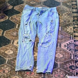 Frame Denim women's Relaxed Distressed Light Blue Jeans
